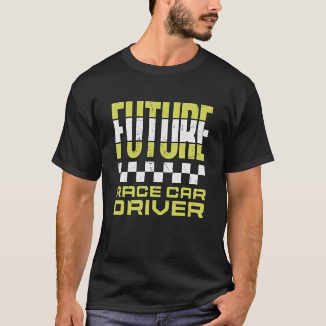Camiseta Conductor de coche de carrera Niños Carreras Condu (Anverso)