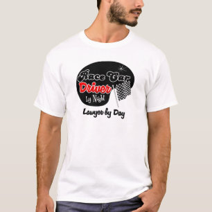 Camiseta Conductor de coche de carreras del abogado de la