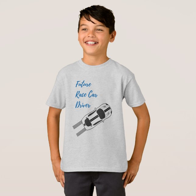 Camiseta Conductor de coche de carreras futuro - la (Anverso completo)