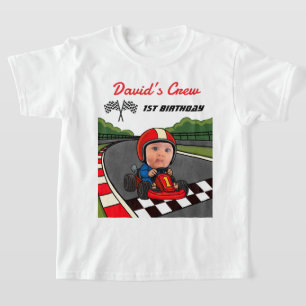 Camiseta Conductor de Coche de Carreras Personalizado Cumpl