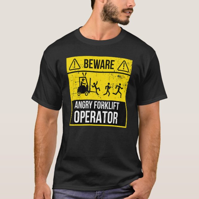 Camiseta Conductor de elevación de la horquilla del operado (Anverso)