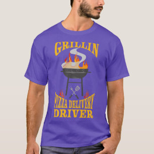 Camiseta Conductor de entrega de pizza BBQ Grill Smoker & B
