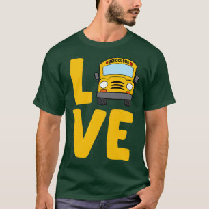 Camiseta Conductor de la escuela de amor Niños de la escuel