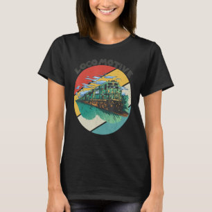 Camiseta Conductor de Locomotora Ferrocarril Tren Vías del