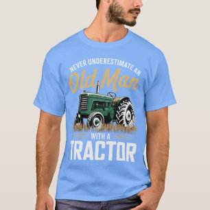 Camiseta Conductor de Tractor para Anciano Agricultor retro