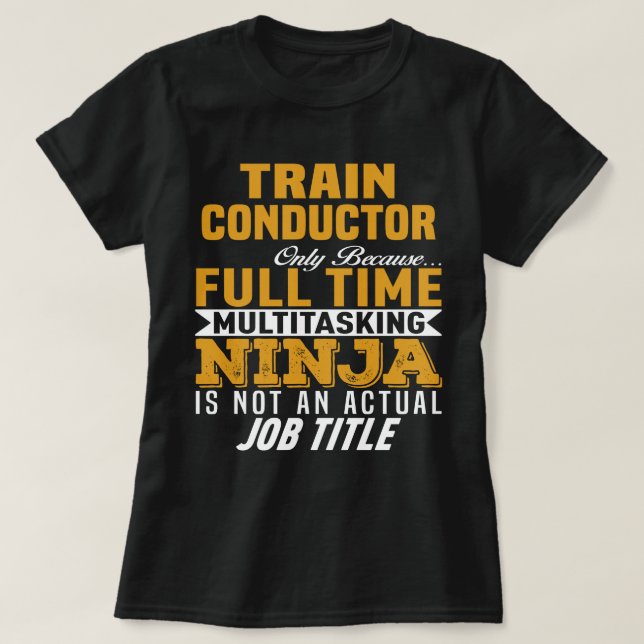 Camiseta Conductor de trenes (Diseño del anverso)