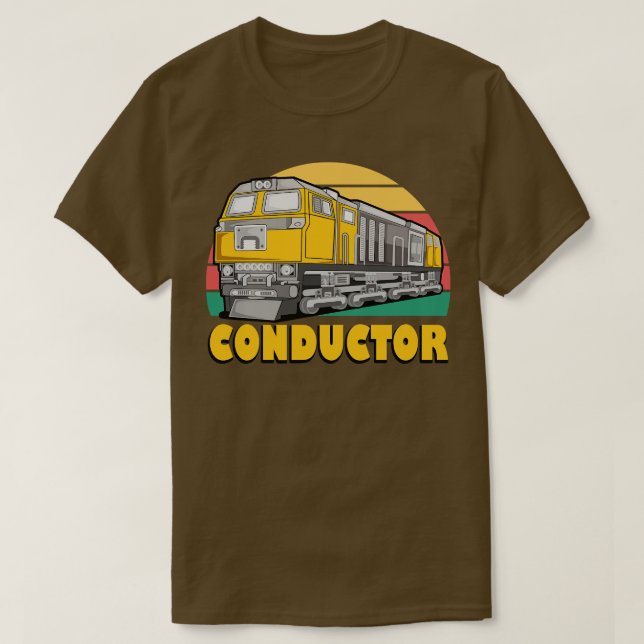 Camiseta Conductor de trenes (Diseño del anverso)