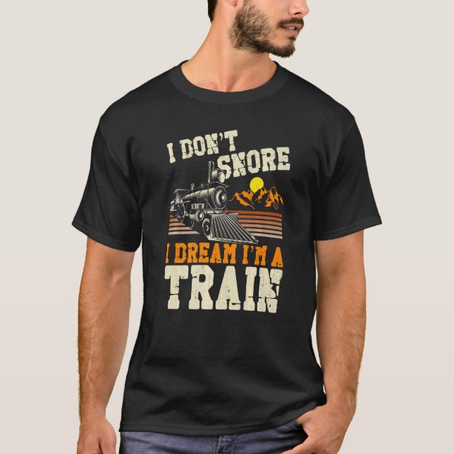 Camiseta Conductor de trenes de vapor Trainspotting Locomot (Anverso)