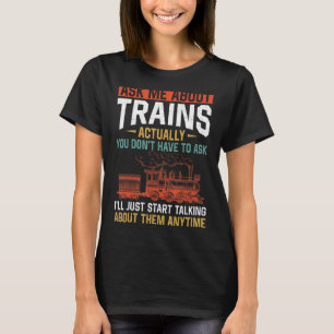 Camiseta Conductor de trenes de vapor Trainspotting Locomot