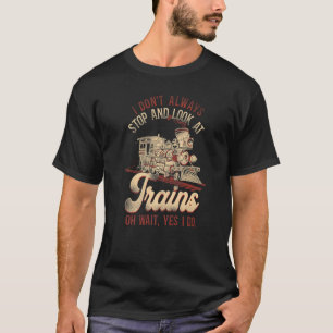 Camiseta Conductor de trenes de vapor Trainspotting Locomot