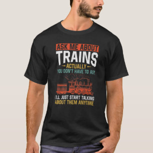 Camiseta Conductor de trenes de vapor Trainspotting Locomot