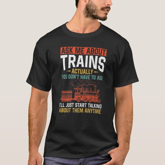 Camiseta Conductor de trenes de vapor Trainspotting Locomot (Anverso)