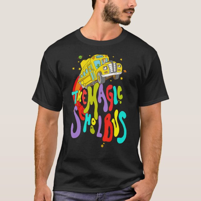 Camiseta Conductor del autobús escolar Rainbow Magic School (Anverso)