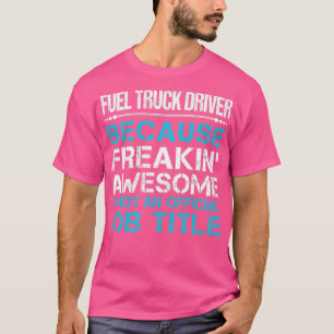 Camiseta Conductor del camión de combustible congelando art