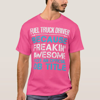 Camiseta Conductor del camión de combustible congelando art