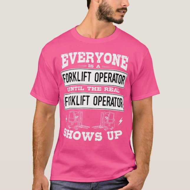 Camiseta Conductor del dispositivo de elevación de la horqu (Anverso)