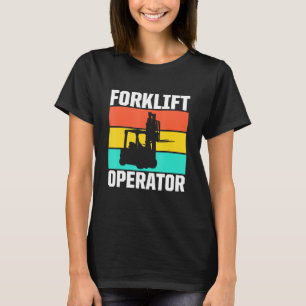 Camiseta Conductor del elevador de la horquilla con un cond