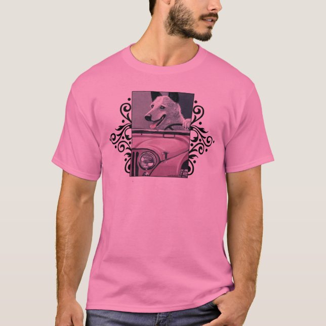 Camiseta Conductor del jeep del ACD Cattledog (Anverso)