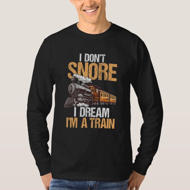 Camiseta Conductor del motor del tren ferroviario modelo I  (Anverso)