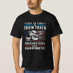 Camiseta Conductor del tren de locomotora Trenes ferroviari