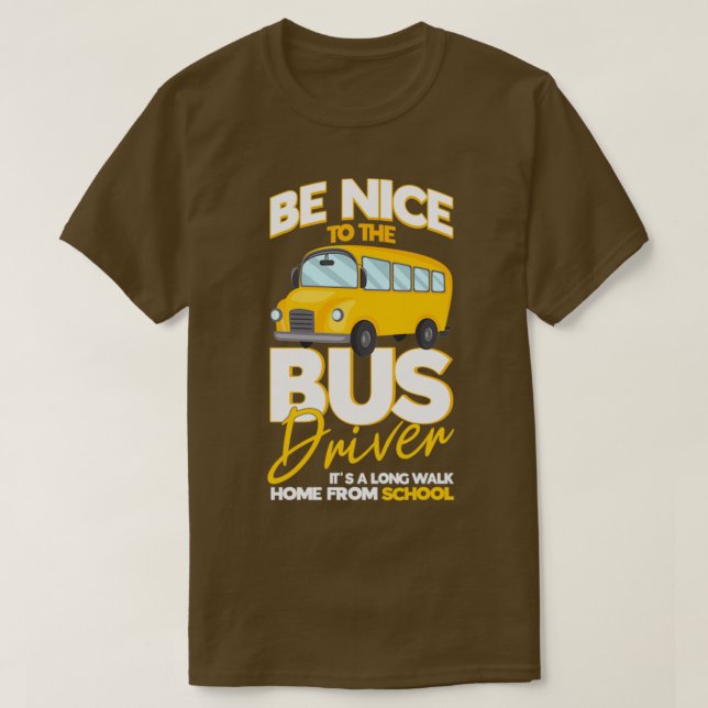 Camiseta Conductor escolar de autobuses (Diseño del anverso)
