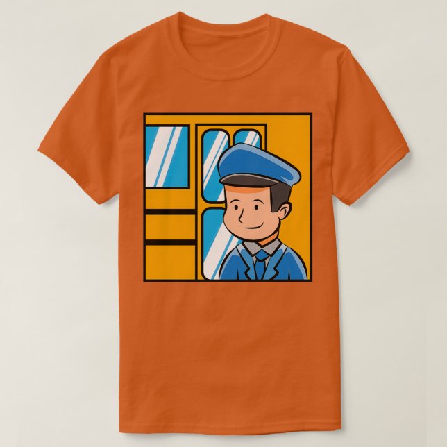 Camiseta Conductor escolar de autobuses 2 (Diseño del anverso)