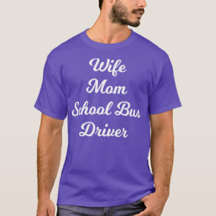 Camiseta Conductor Escolar De La Mujer