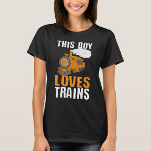Camiseta Conductor Express Rail Transport Freight Boy Amas