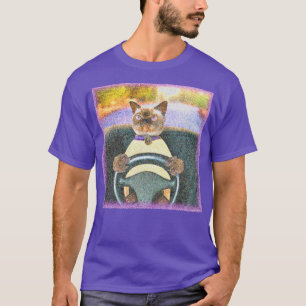 Camiseta "Conductor felino" Foto Cute. ¡Hazte con una en Za