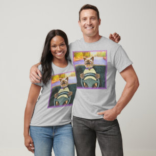 Camiseta "Conductor felino" Foto Cute. ¡Hazte con una en Za