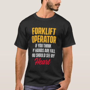 Camiseta Conductor Funny Práctico del Operador Forklift