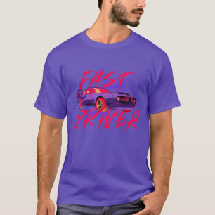 Camiseta CONDUCTOR RÁPIDO - morado