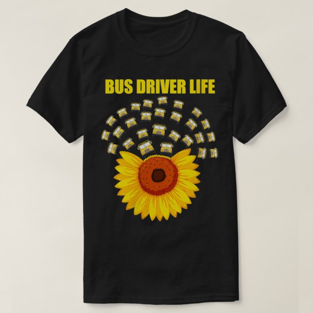 Camiseta Conductora De Autobús Para Mujeres Con Ducha De Vi (Diseño del anverso)