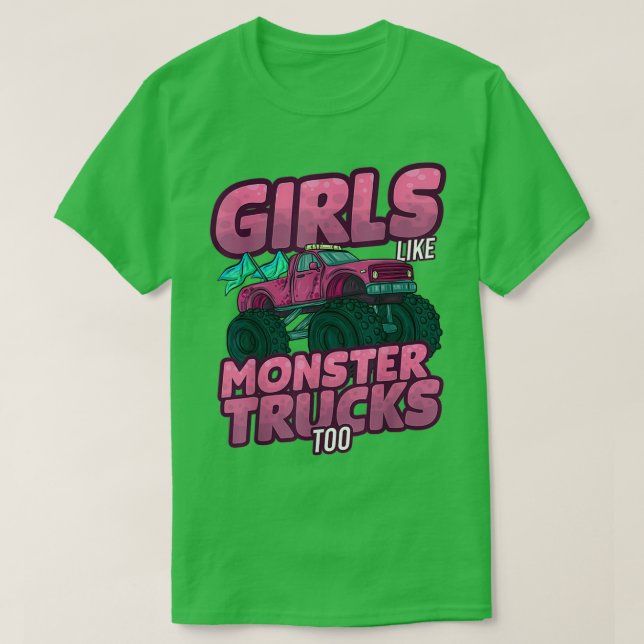 Camiseta Conductora de automóvil madre Monster Truck Mujere (Diseño del anverso)