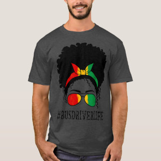 Camiseta Conductora de bus Mujeres africanas desordenada hi