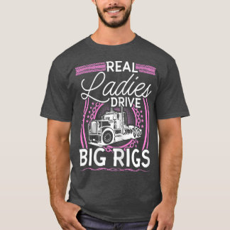Camiseta Conductora de camiones de mujeres, las verdaderas