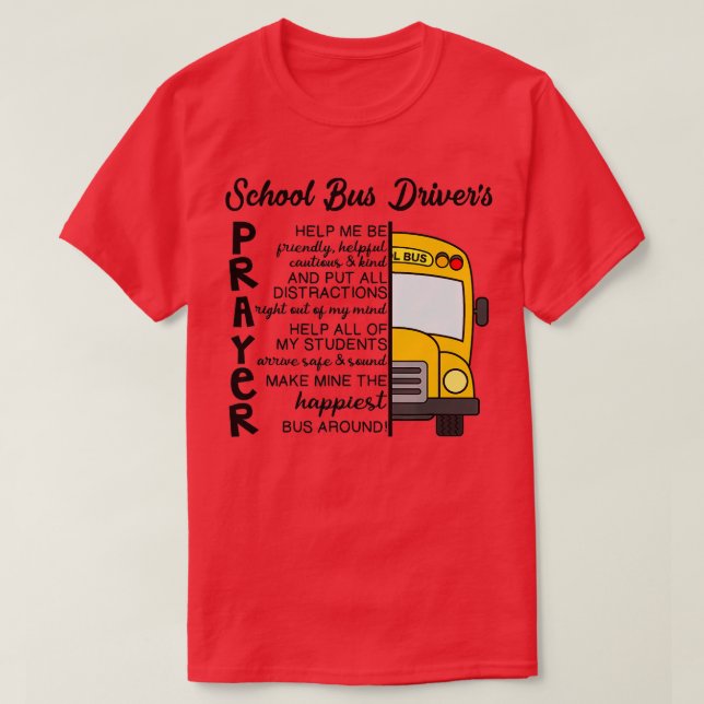 Camiseta Conductores de autobús escolar Conductor de autobú (Diseño del anverso)