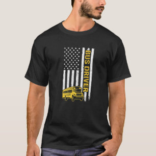 Camiseta Conductores de Autobuses Bandera Americana Conduct