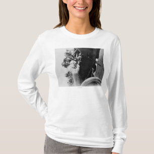 Camiseta Conductores en un sedero para la fotografía de la