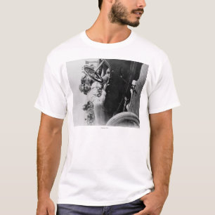 Camiseta Conductores en un sedero para la fotografía de la