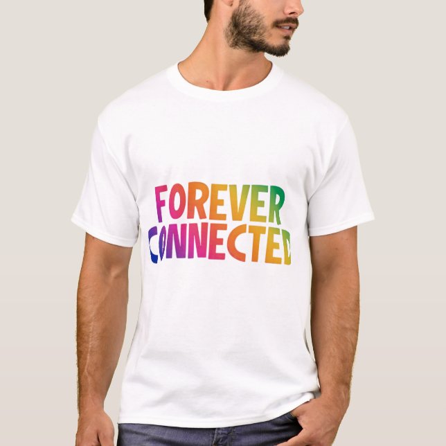 Camiseta Conectado para siempre (Anverso)