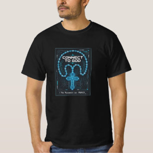Camiseta Conectar con Dios Cristiano Conservador