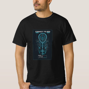 Camiseta Conectar con Dios Cristiano Conservador