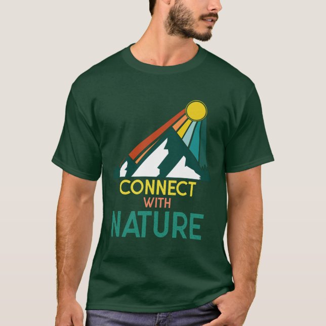 Camiseta Conectarse con la naturaleza - verano. (Anverso)