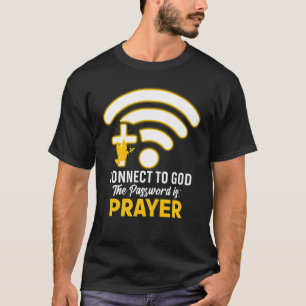 Camiseta Conéctate A Dios Cristia Jesús Oración De La Fe