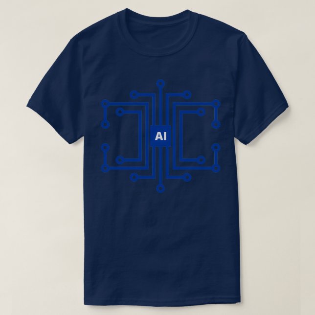 Camiseta Conectividad de inteligencia artificial (Diseño del anverso)