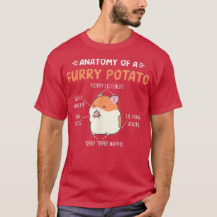 Camiseta conejillo de indias anatomía de un cerdo guineano 
