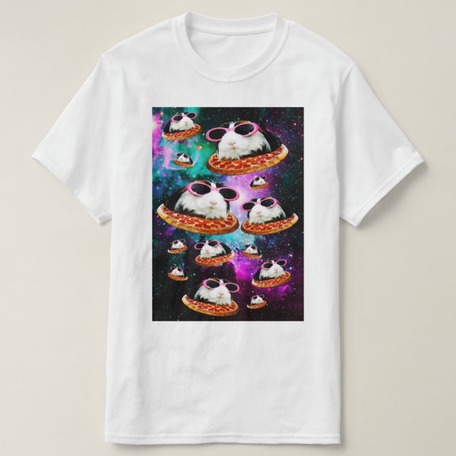 Camiseta Conejillo de indias de espacio divertido (Diseño del anverso)