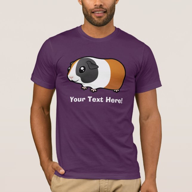 Camiseta Conejillo de Indias del dibujo animado (pelo liso) (Anverso)