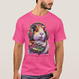 Camiseta Conejillo de Indias Videojuegos divertidos amigos